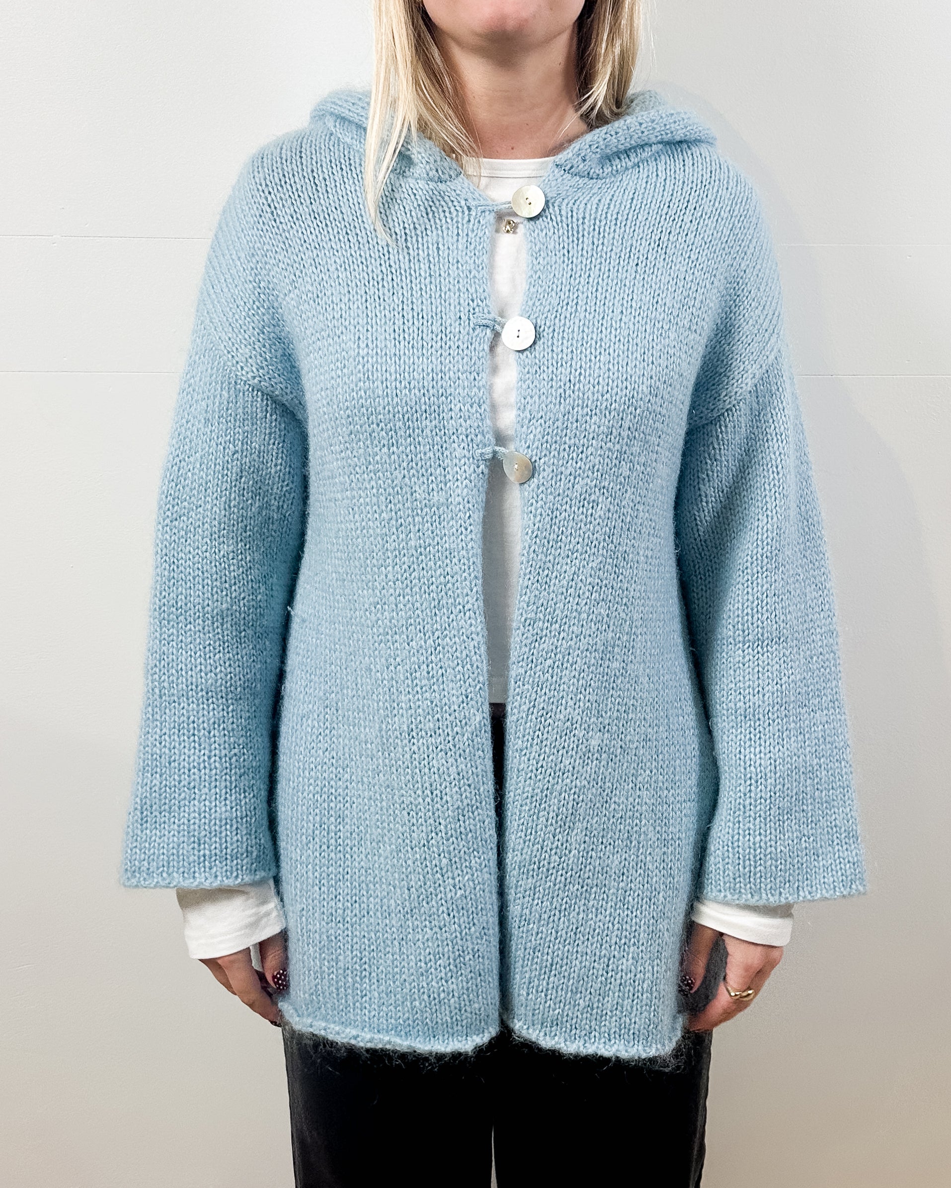 Vintage Blue Mohair Sweater