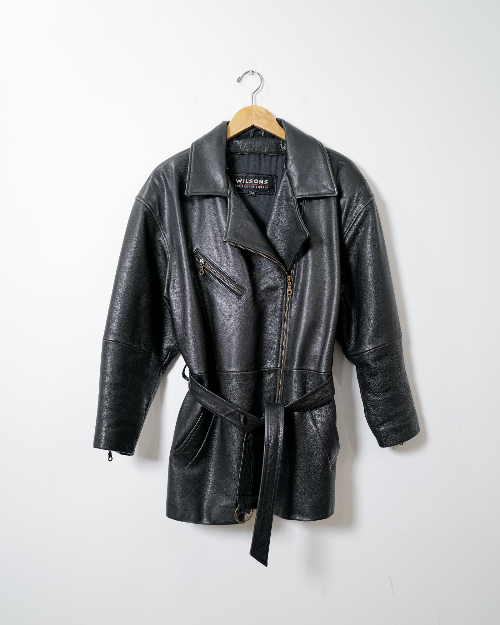 Vintage Wilson's Leather Tie Jacket - Size XL