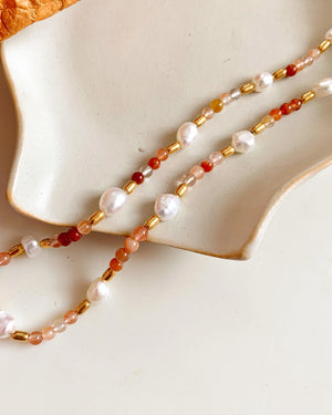 Pink Beaded Necklace