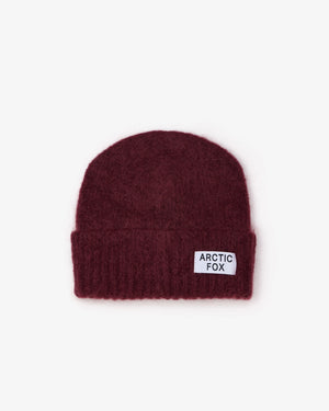 The Mohair Beanie - Cherry Burgundy