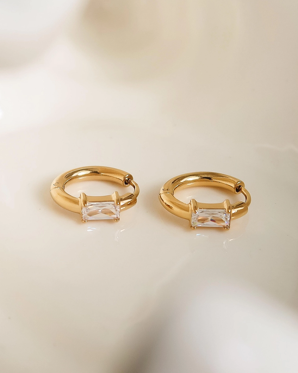 Rectangle Stud Hoops