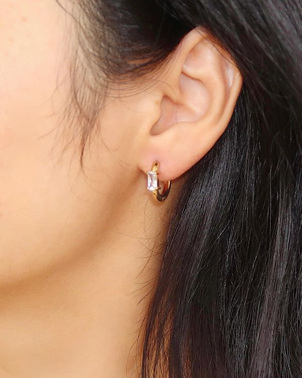 Rectangle Stud Hoops