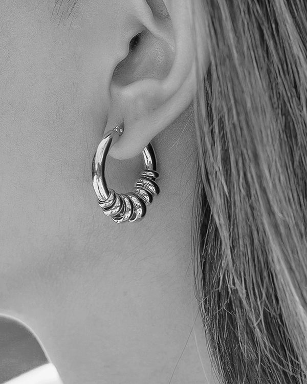 Two Tone Hoop Earring