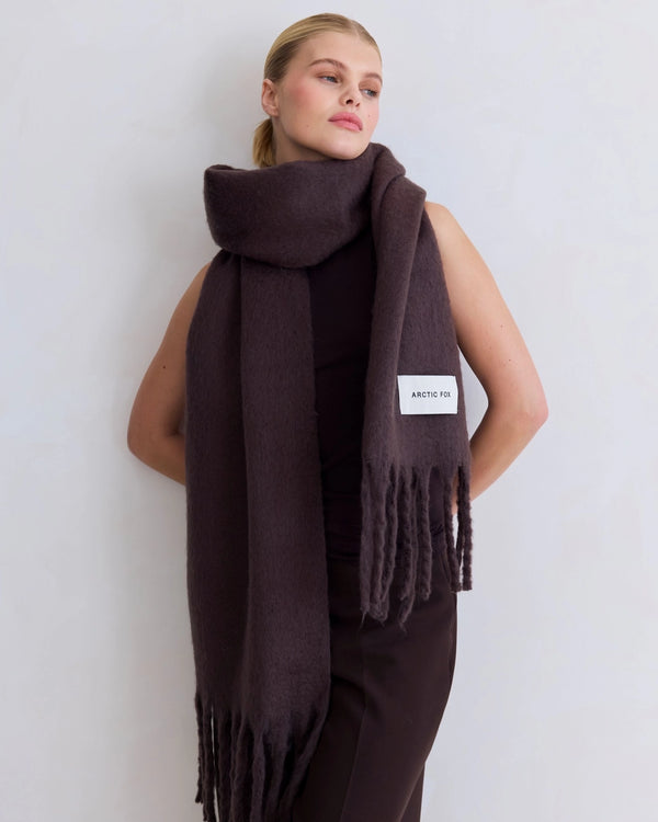 The Reykjavik Scarf - Dark Brown