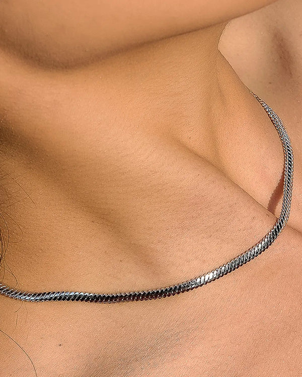 Silver Snake Chain Necklace
