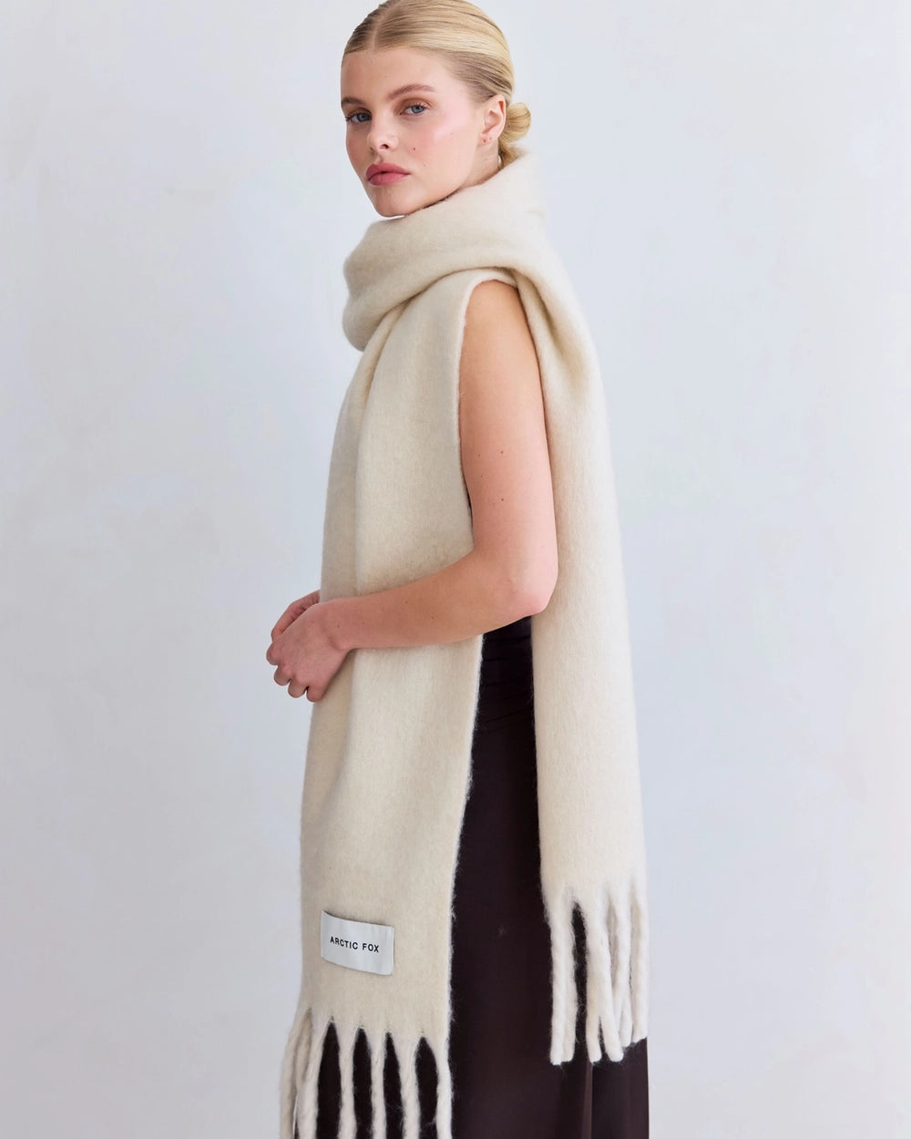 The Reykjavik Scarf - Pebble Beige