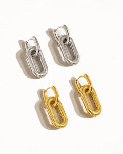 Kate Double Chain Hoop Earring
