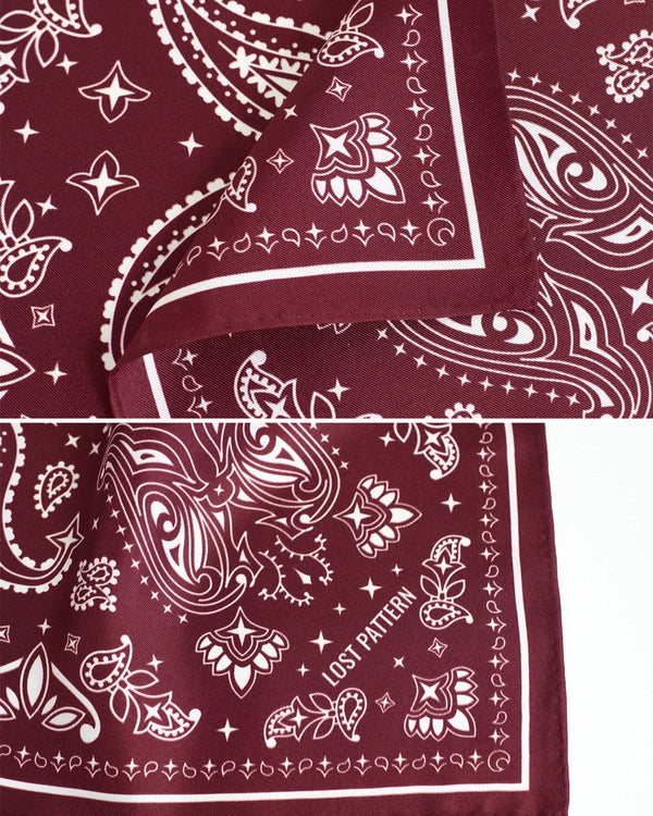 Paisley Silk Bandana Scarf