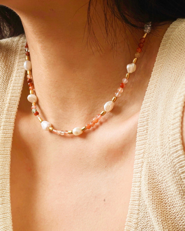 Pink Beaded Necklace