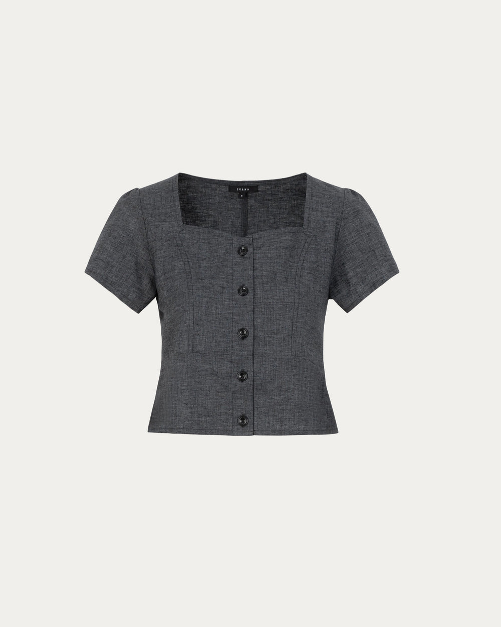 Hemp Blend Button Front Top by Juana