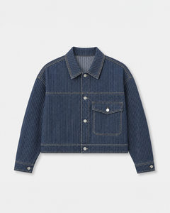 Pinstripe Twill Jacket