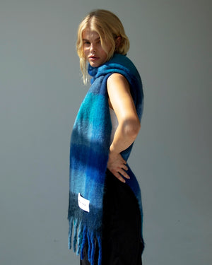 The Reykjavik Scarf - Blue Check