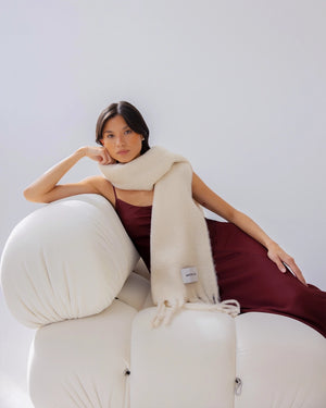 The Reykjavik Scarf - Pebble Beige