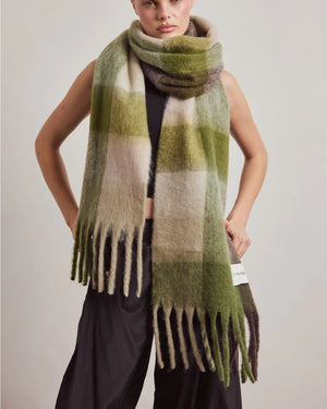 The Reykjavik Scarf - Mossy Greens