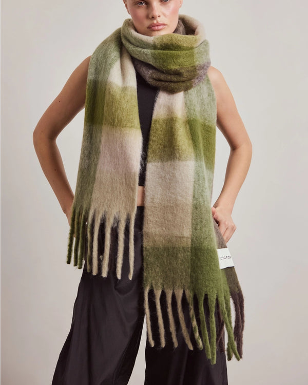 The Reykjavik Scarf - Mossy Greens