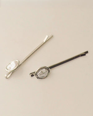 Freshwater Pearl Metal Hair Bobby Pins