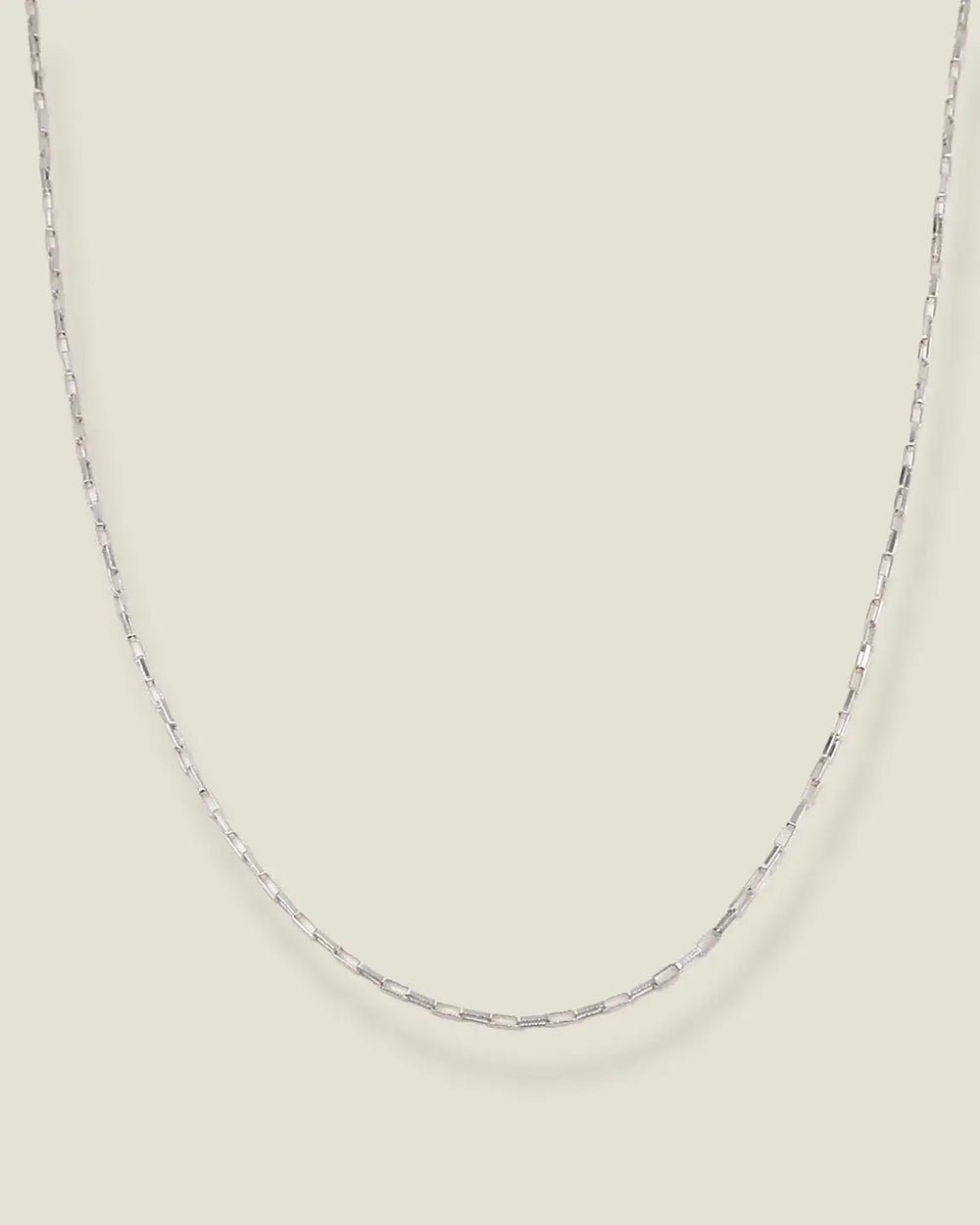 Sterling Silver Baby Link Necklace - 15"