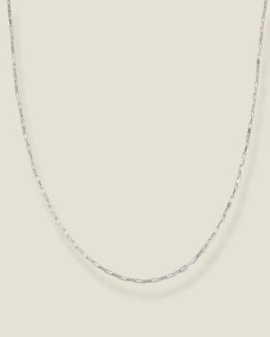Sterling Silver Baby Link Necklace - 15"