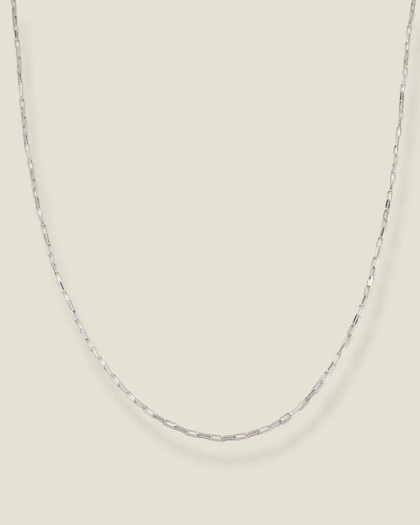 Sterling Silver Baby Link Necklace - 15"