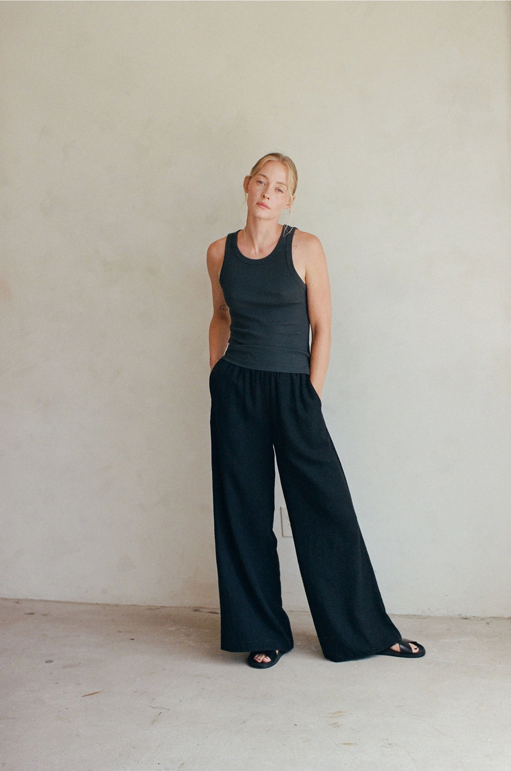 Linen Wide Leg Pants