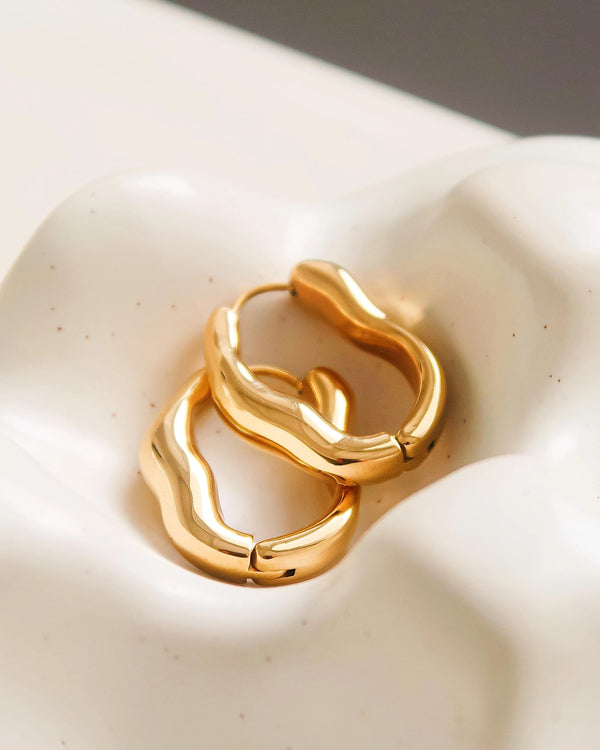The Wave Hoop - Gold or Silver