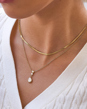 Layered Teardrop Necklace