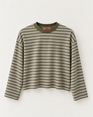 Relaxed Stripe Long Sleeve