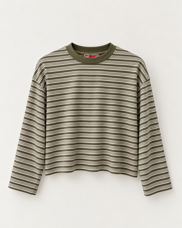Relaxed Stripe Long Sleeve
