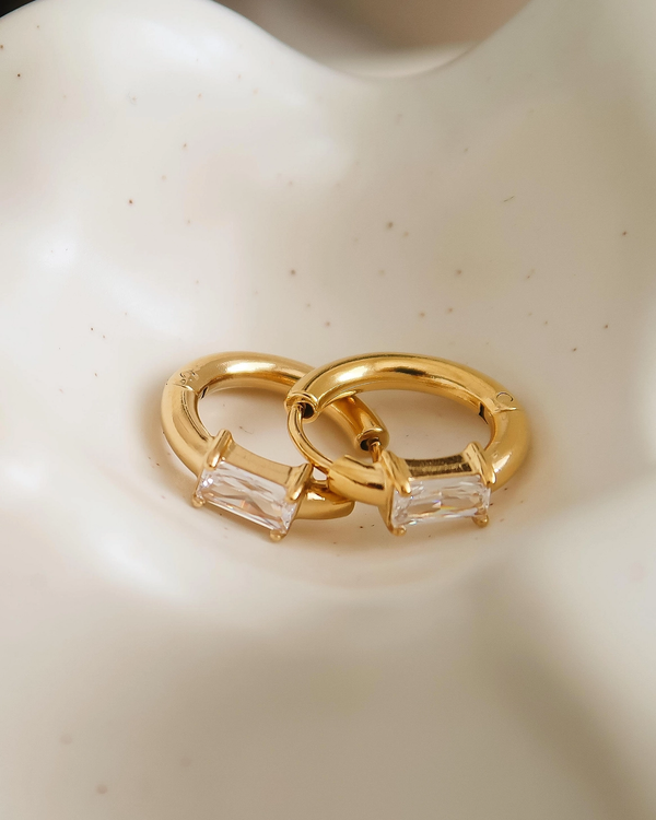 Rectangle Stud Hoops