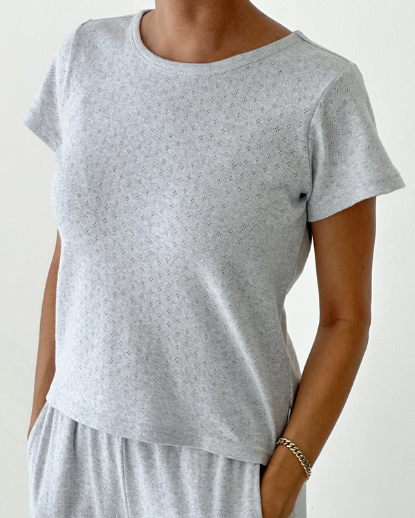 Pointelle Babe Tee