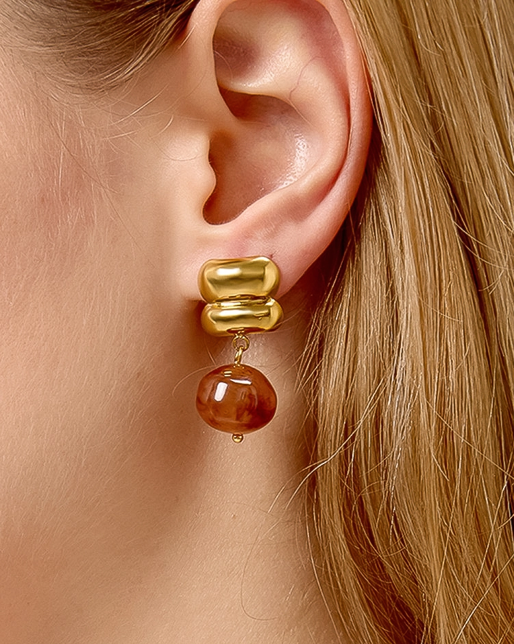 Agate Drop Earrings