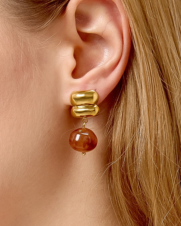 Agate Drop Earrings