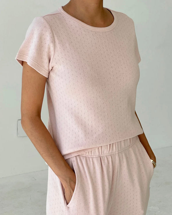 Pointelle Babe Tee