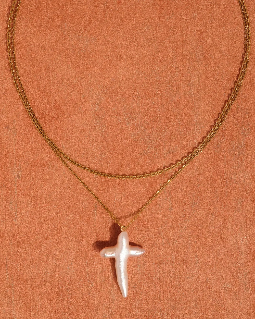 Pearl Cross Necklace