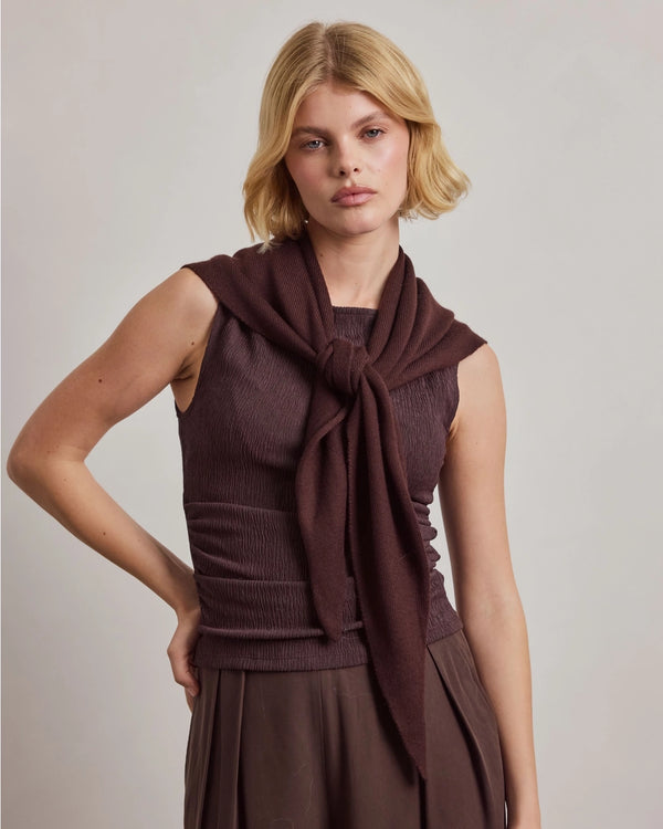 Merino Wool Triangle Scarf - Large