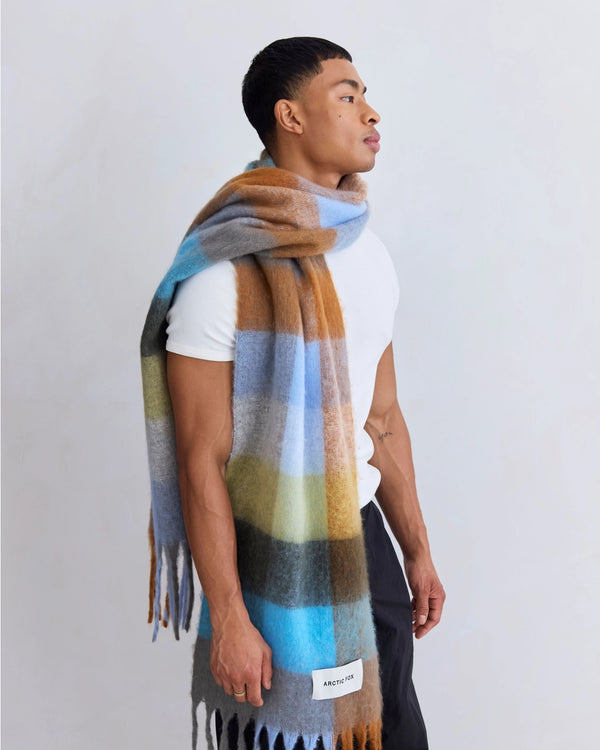 The Reykjavik Scarf - Blue/Orange