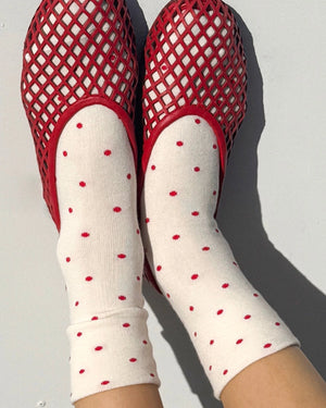 Polka Dot Sneaker Socks