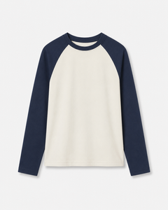 The Long Sleeve Ragland Tee - Navy