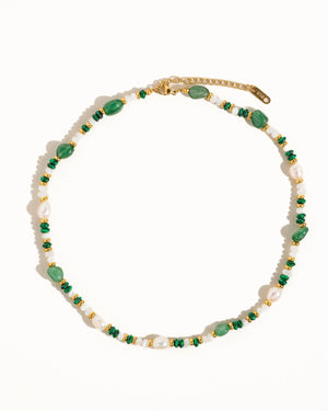 Green Beaded Necklace