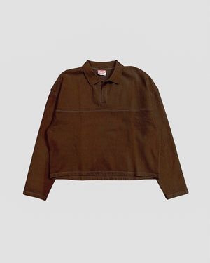 Cotton Rugby Collared Shirt - Acid Wash