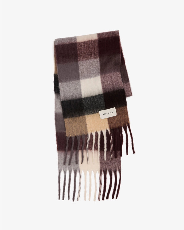 The Reykjavik Scarf - Purple/Brown