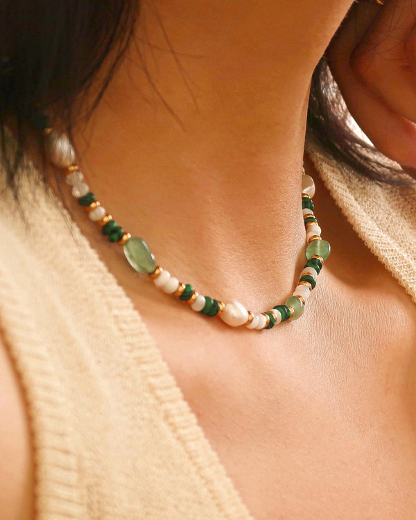 Green Beaded Necklace