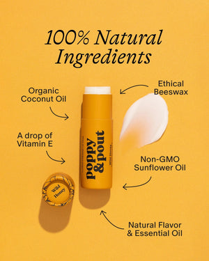 Poppy & Pout Lip Balm: Wild Honey