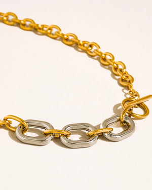 Two Tone Chain Necklace