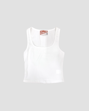 Cropped Square Neck Sleeveless Top
