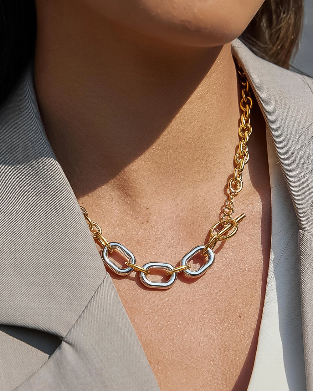 Two Tone Chain Necklace