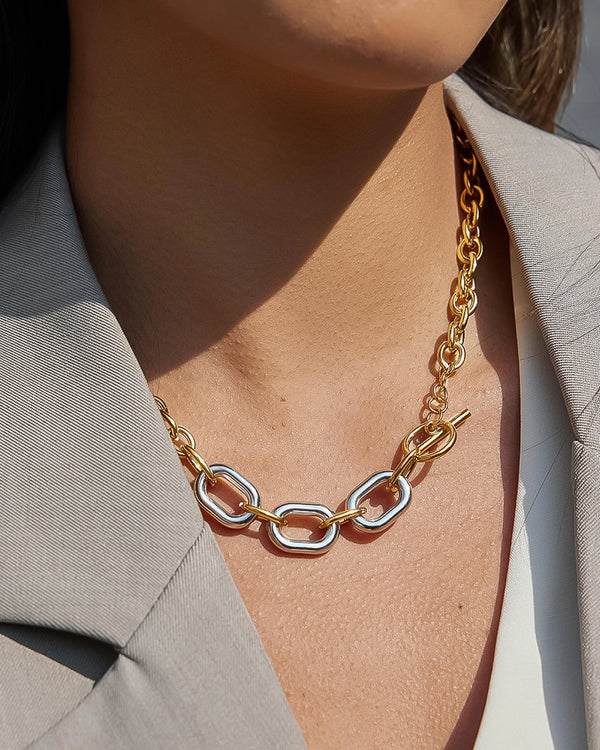 Two Tone Chain Necklace