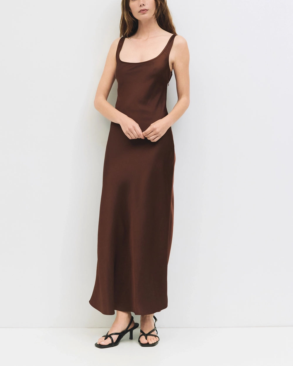 The Satin Midi Dress