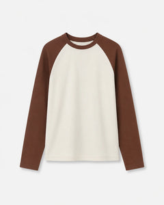 The Long Sleeve Ragland Tee - Brown