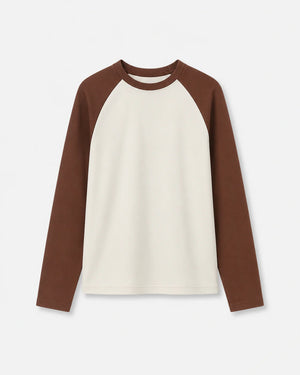 The Long Sleeve Ragland Tee - Brown